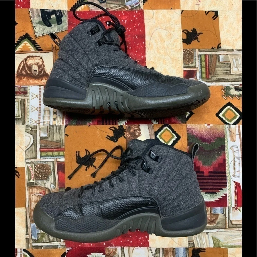 air jordan 12 retro‎ wool sneakers
